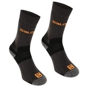 Salomon Midweight 2 Pack Mens Walking Socks - Black/Red