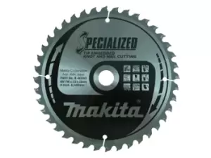 Makita B-40593 190mm x 20mm x 40T Specialized Mitre Saw Blade