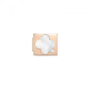 Classic Glam Rose Gold Stones Link Charm 230502/02