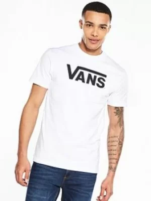 Vans Classic Logo T-Shirt, White/Black Size XL Men
