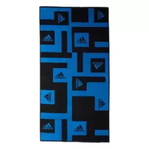 adidas Branded Must-Have Towel Unisex - Black / Blue Rush