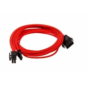 Phanteks 6 2 Pin PCIe Cable Extension 50cm Sleeved Red