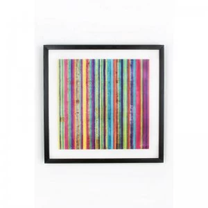 Neon Stripe Framed Print