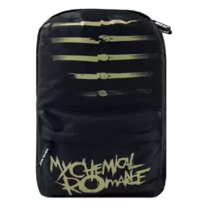 Rock Sax Parade My Chemical Romance Backpack (black/Gold)