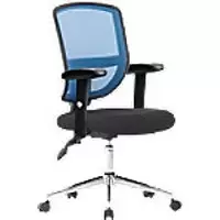 Nautilus Designs Office Chair Bcm/K512/Bl/Adt Mesh Blue Chrome