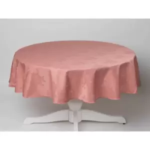 Homespace Direct - Damask Rose Tablecloth 54x90 Rectangle For Dining Table Easycare - Pink