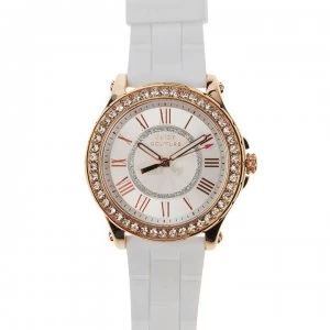 Juicy Couture Pedigree Watch - White/Rose Gold