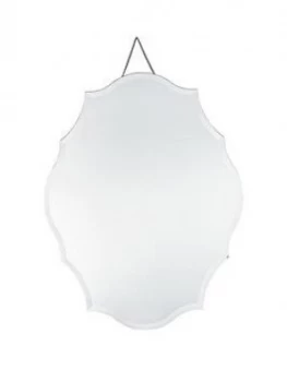 Pacific Lifestyle Clear Glass Scalloped Wall Mirror