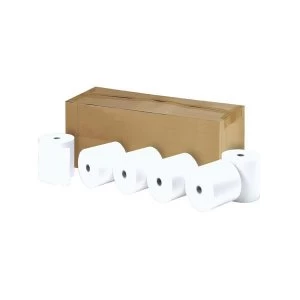 Single Ply Thermal Printer Paper on a Roll 44mm x 80m 1 x Pack of 20 Rolls
