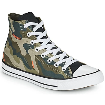 Converse CHUCK TAYLOR ALL STAR HYBRID CAMO HI mens Shoes (High-top Trainers) in Green