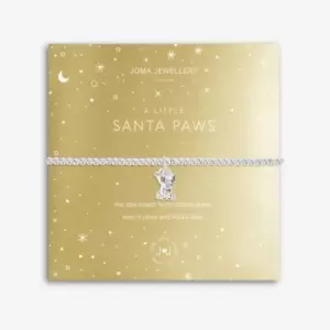 A Little Santa Paws Silver 17.5cm Stretch Bracelet 5430