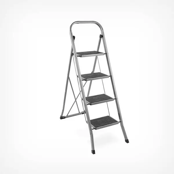 VONHAUS Vonhaus - 4 Step Ladder - Anti Slip Feet, Foldable, Easy to Store Step Ladder, 150KG Max Capacity - Premium Quality Step Ladder for diy and Ga