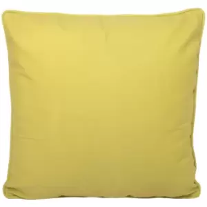 Fusion - Plain Dye Water Resistant Outdoor Filled Cushion, Ochre, 43 x 43 Cm