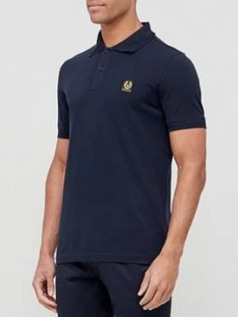 Belstaff Chest Logo Polo Shirt - Navy
