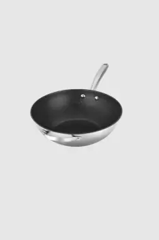 Scratch Guard Stainless Steel Non Stick 29cm Wok Pan, Induction Suitable