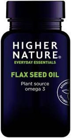 Higher Nature Organic Flax Seed Oil Capsules 180 capsule