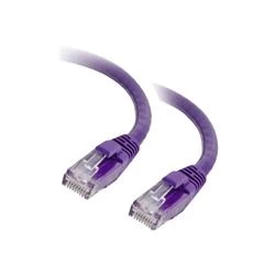 C2G .5m Cat5E 350 MHz Snagless Patch Cable - Purple
