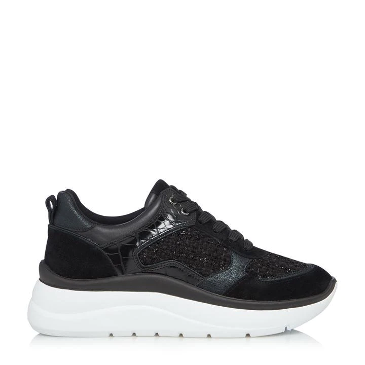 Dune Black Leather 'Ecuador' Lace Up Trainers - 5