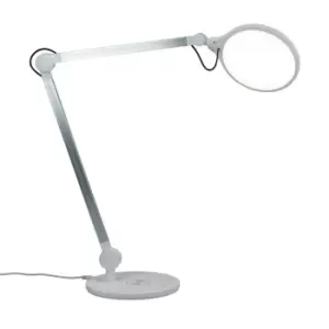 Office Task Table Lamp Shiny White