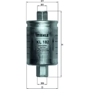 Fuel Filter KL182 79858515 by MAHLE Original