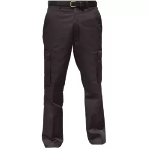Warrior Mens Cargo Workwear Trousers (40/R) (Black) - Black