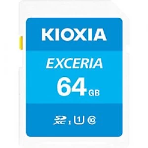 KIOXIA SD Memory Card Exceria U1 Class 10 64GB