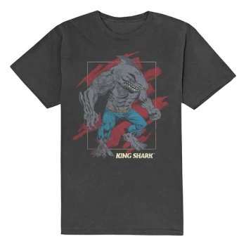DC Comics - King Shark Unisex X-Large T-Shirt - Grey