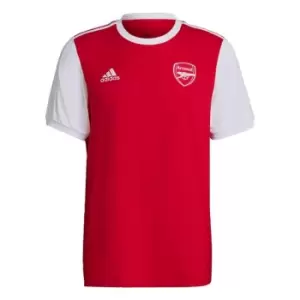 adidas Arsenal 3-Stripes T-Shirt Mens - Red