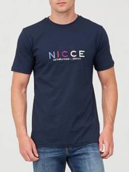 Nicce Monta T-Shirt - Navy