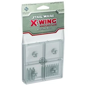 Star Wars X wing Bases and Pegs Accessory Pack Clear