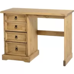 Corona Pine Dressing Table with 4 Drawers - Seconique