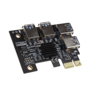 Kolink PCIe x1 to Quad x16 - Quad-Mining / Rendering Upgrade Adapter
