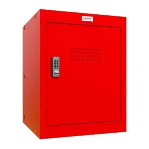 Phoenix CL Series Size 2 Cube Locker in Red with Electronic Lock