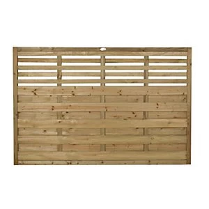 Forest Garden Pressure Treated Kyoto Fence Panel - 6 x 4ft Pack of 3