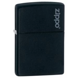 Zippo Logo Black Matte Lighter