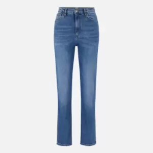 Boss Womens Ada Comfort Stretch Straight Jeans - Bright Blue - W28
