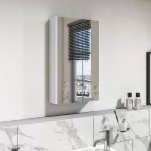 White Mirrored Wall Bathroom Cabinet 400 x 650mm - Pendle