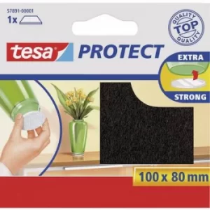 tesa 57891-00001-00 Felt slider self-adhesive Brown (L x W) 100 mm x 80 mm