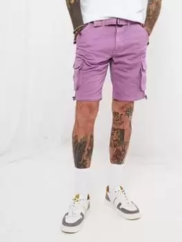 Joe Browns Hit The Action Shorts - Purple, Purple, Size 30, Men