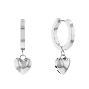 Ladies Tommy Hilfiger Jewellery Hanging Heart Earrings