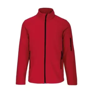 Kariban Mens Soft Shell Jacket (L) (Red)