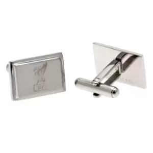 Liverpool FC Stainless Steel Rectangular Cufflinks (One Size) (Silver)