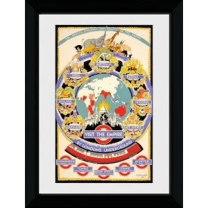 Transport For London Visit The Empire 50 x 70 Framed Collector Print