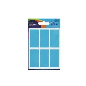Original Avery 32 224 Blue Coloured Labels in Packets 10 Packs of 36 Labels