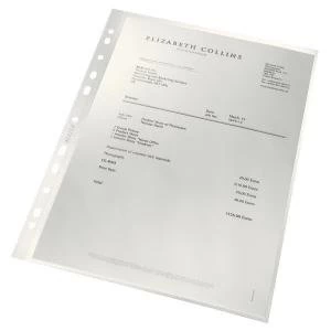 Leitz Recycled Cut Flush Folders Clear A4 Pack of 100 4791-10-03