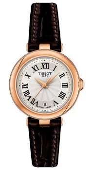 Tissot Bellissima Silver Dial Brown Leather Strap Watch