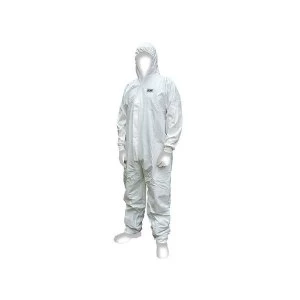 Scan Chemical Splash Resistant Disposable Coverall White Type 5/6 M (36-39in)