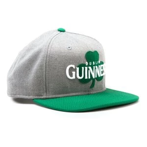 Guinness - Dublin Shamrock 1759 Unisex Size Adjuster & Snapback Brim Cap - Gery/Green