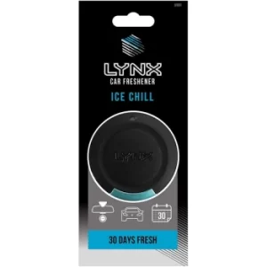 Lynx Ice Chill 3D Hanging Disc Air Freshener (Case Of 6)
