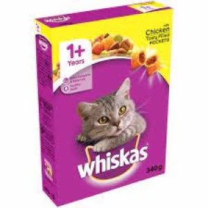 Whiskas Complete Chicken Flavour Dry Cat Food 340g